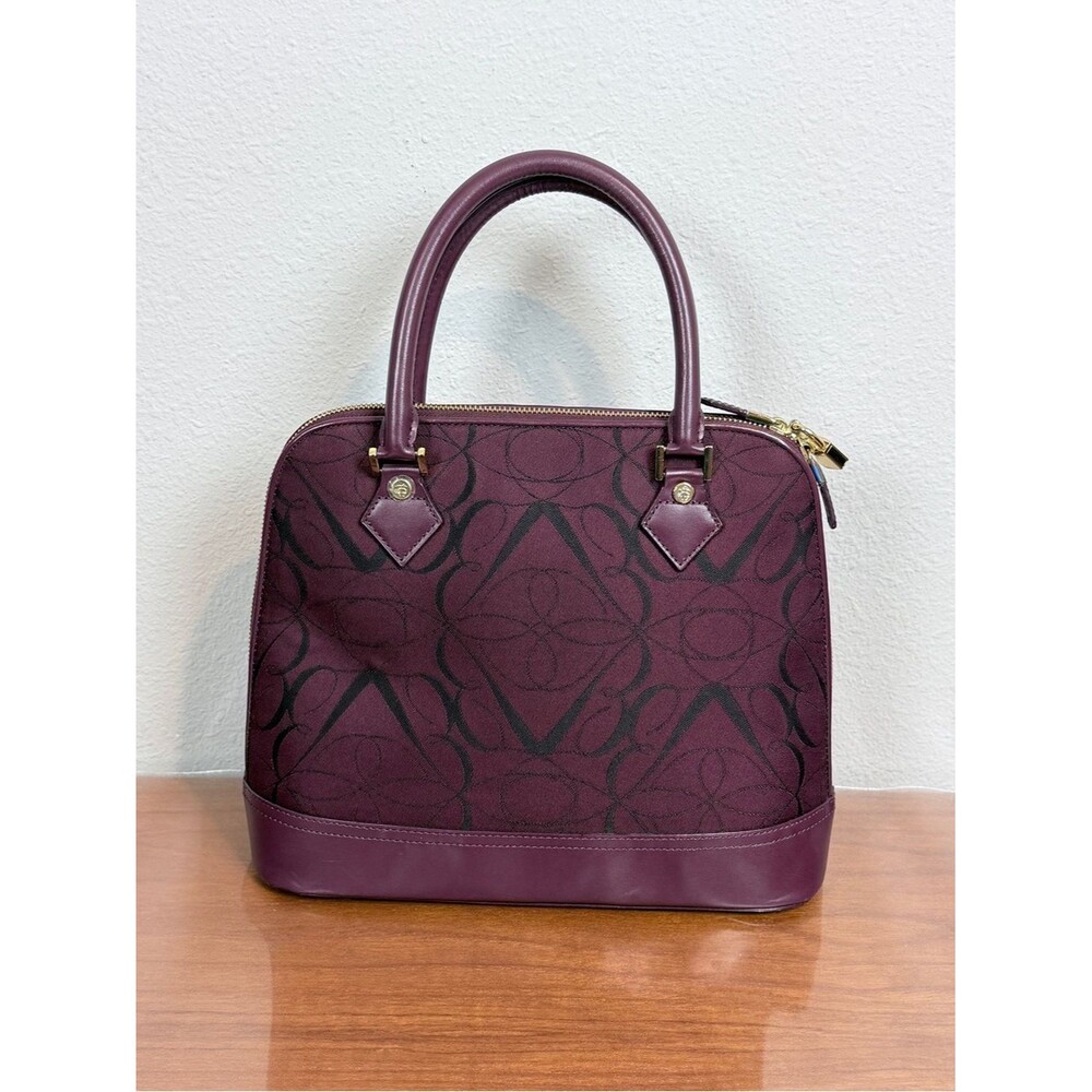 Brooks Brothers Limited Edition Burgundy Patterned Dome Satchel